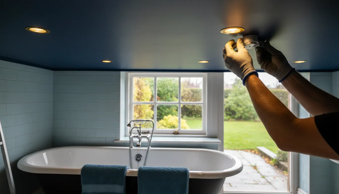 Lowering Ceilings for Spotlights in Bathrooms: Why It Matters in Older Homes Across Barnsley and Rotherham