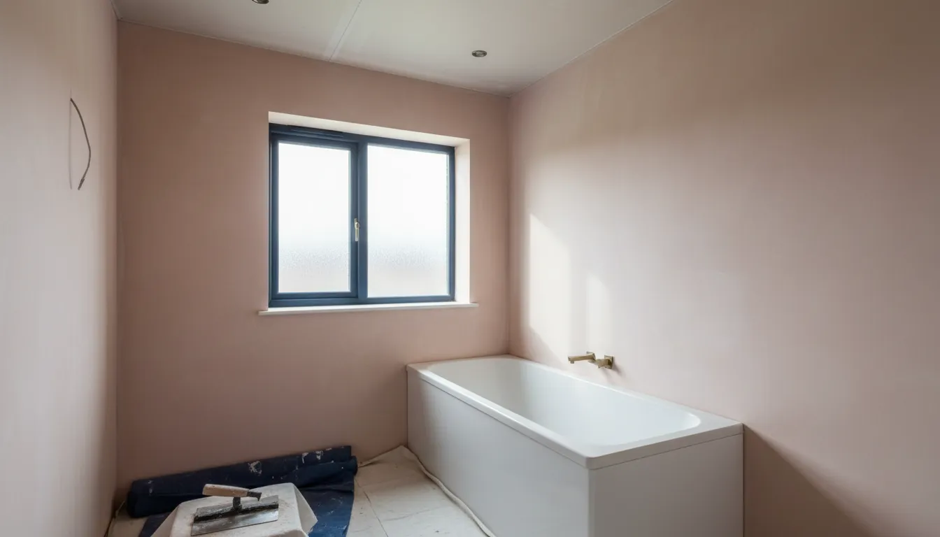 Plastering a Full Bathroom in Barnsley: Board, Skim and Spotlights, the Right Way to Prep for Tiling
