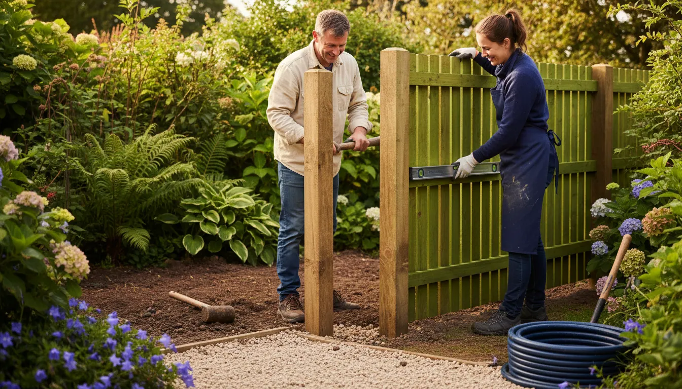 Garden Fencing in Huddersfield: Choosing Materials, Posts and Drainage for Yorkshire Weather