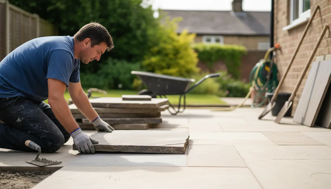 Indian Sandstone Patio Installation in Huddersfield: What Proper Preparation Means