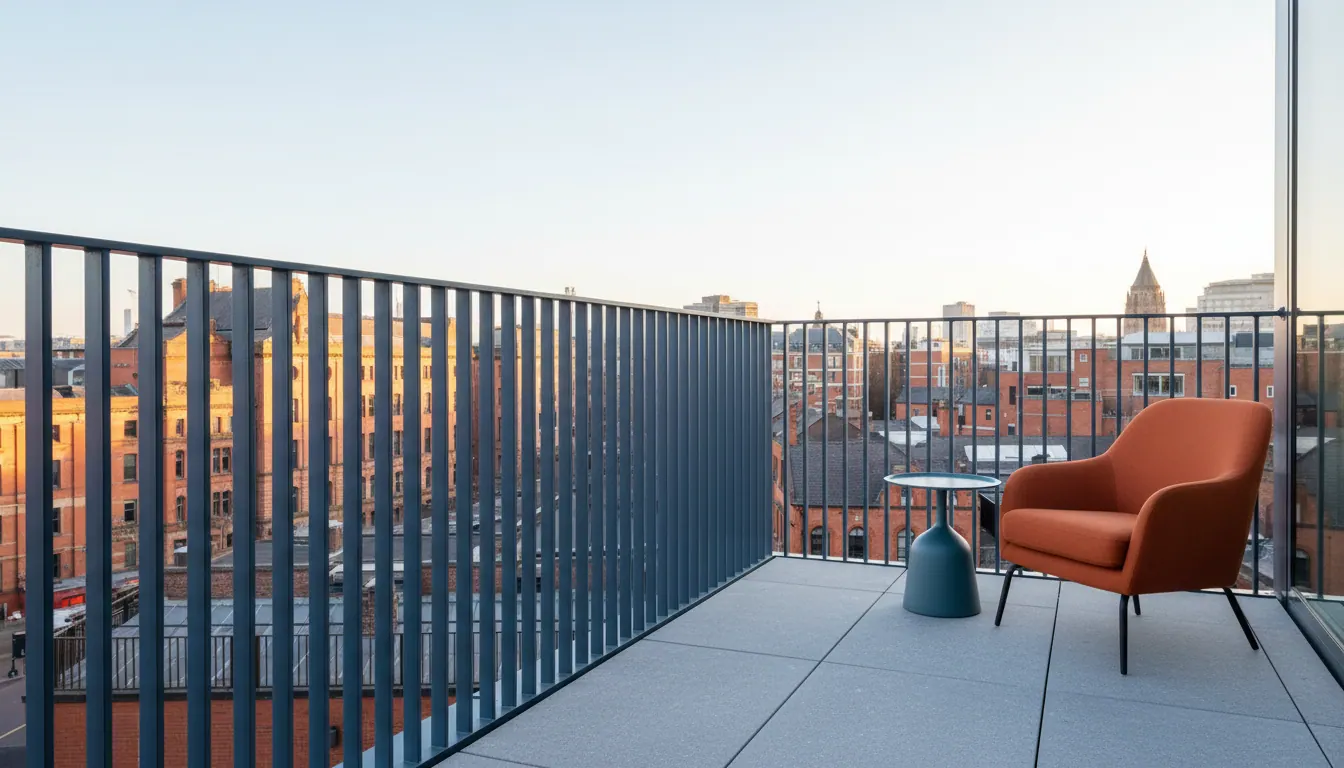 Aluminium Railings for Balconies in Birmingham & the West Midlands: Lightweight, Low-Maintenance