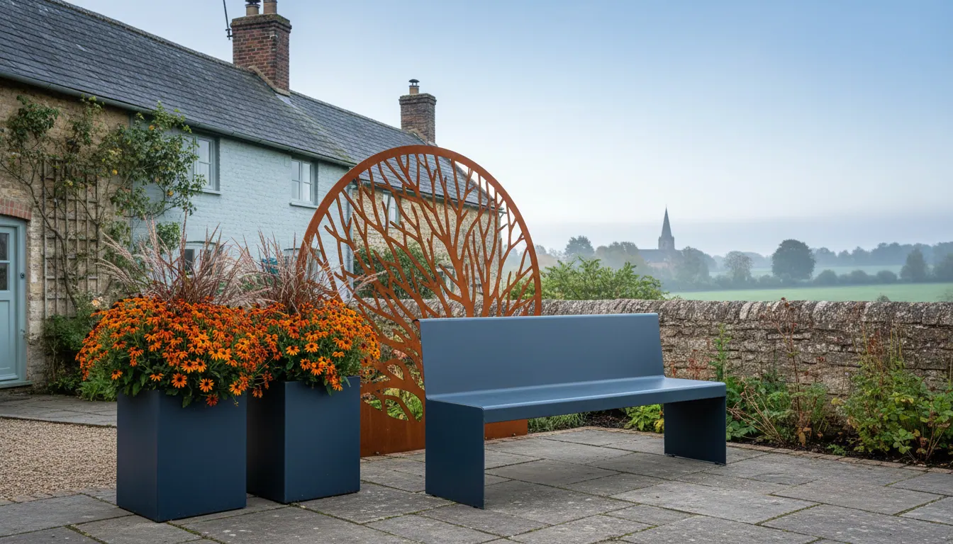 Custom Steel Furniture & Metalwork: Benches, Planters & Garden Features for Mansfield & Ilkeston
