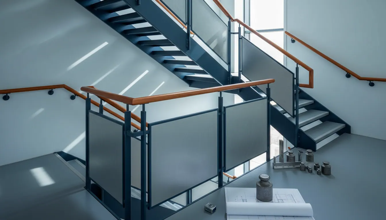 Metal Balustrades for Stairs & Landings in Nottinghamshire: Building Regs & Loadings