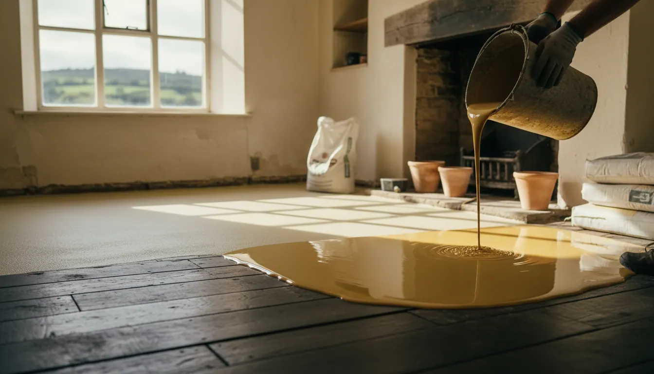 Liquid Screed for Uneven Floors in Older Somerset Homes: How It Levels Problem Floors