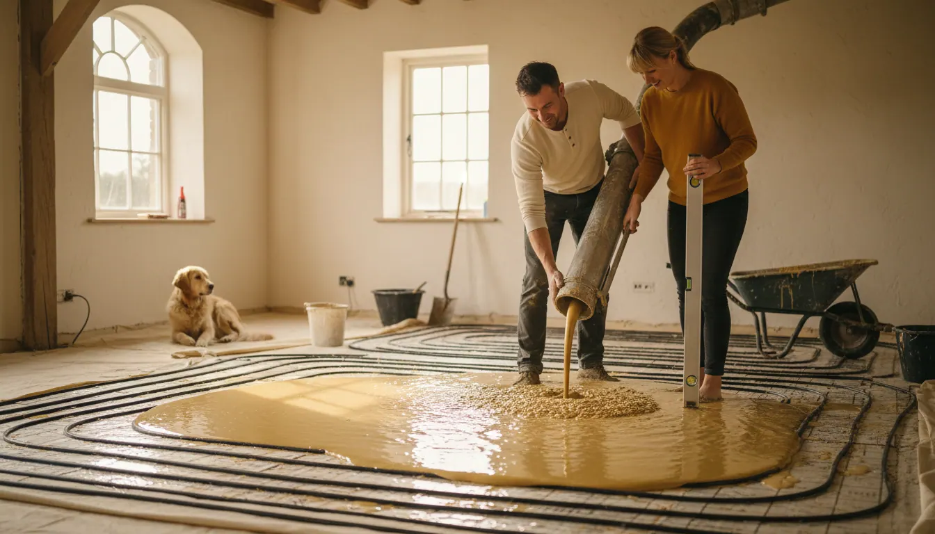 Underfloor Heating and Liquid Screed: A Somerset Guide