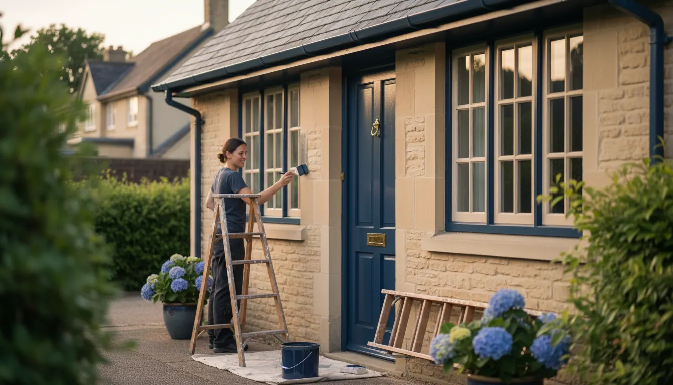 Exterior Painting in Newark: Front Doors, Window Frames and Soffits