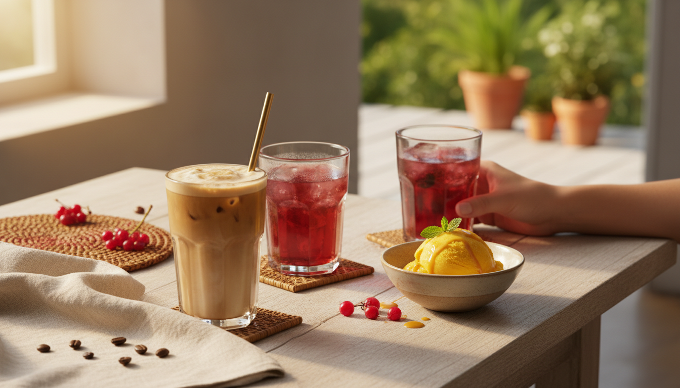 Ijskoffie en koude drankjes: perfecte zomer-desserts voor warme dagen