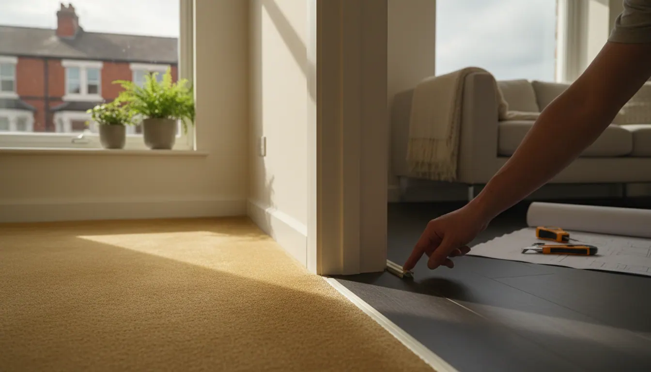 Carpet and LVT flooring together: how to plan the transition between rooms in a Warrington home