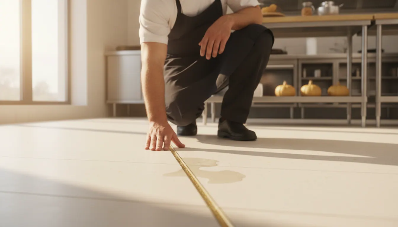 Sheet vinyl flooring for Warrington commercial kitchens and restaurants: why sealed joints prevent water ingress