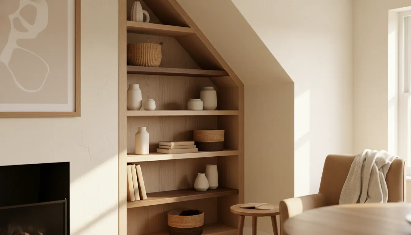 Made-to-Measure Shelving for Sloping Ceilings & Uneven Walls in Northwich Homes