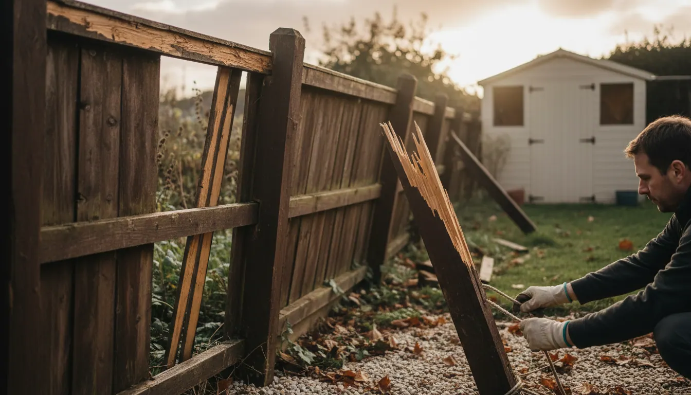 Storm-Damaged Fences in Cheshire: When to Repair, When to Replace