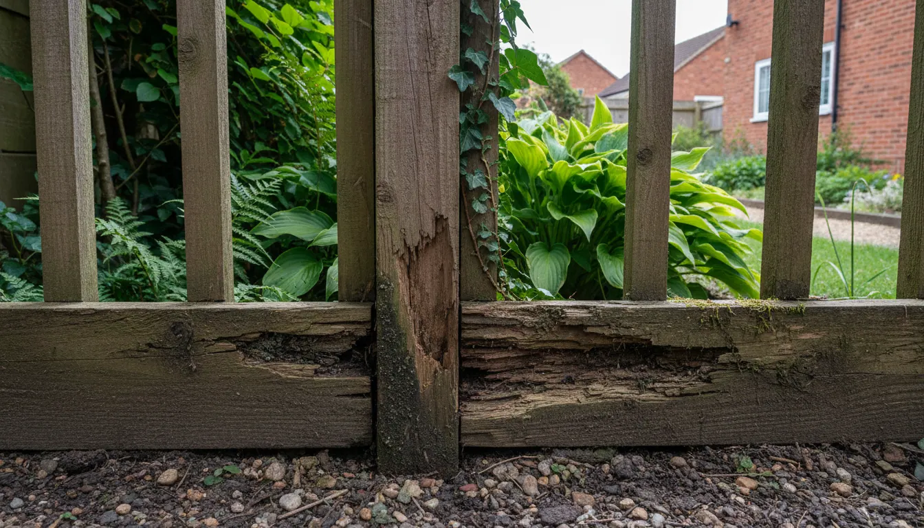 Fence posts rotting? When to replace posts and gravel boards in Nottinghamshire gardens