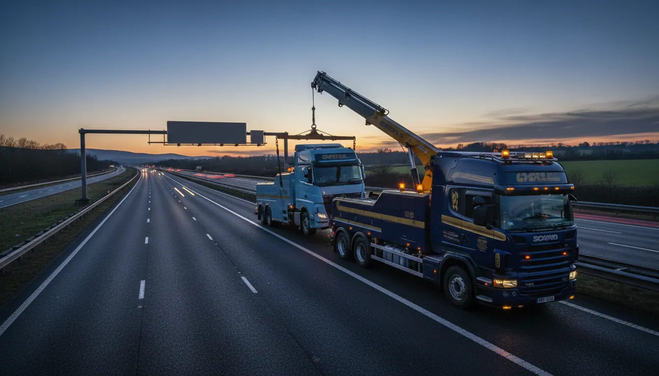 24/7 HGV breakdown recovery in South Yorkshire: what to expect when you call from the A1(M) or M18