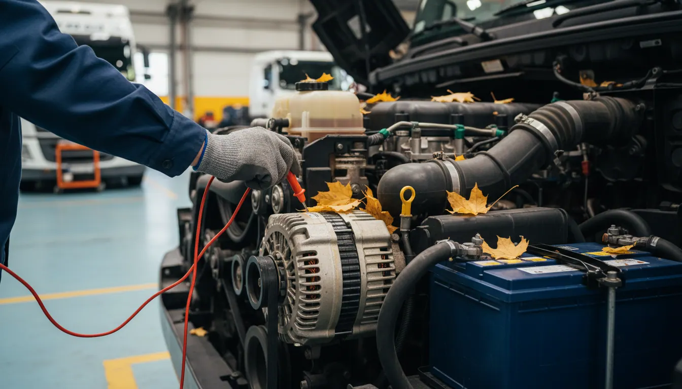Alternator and battery checks for HGV fleets: why autumn servicing prevents breakdown call-outs