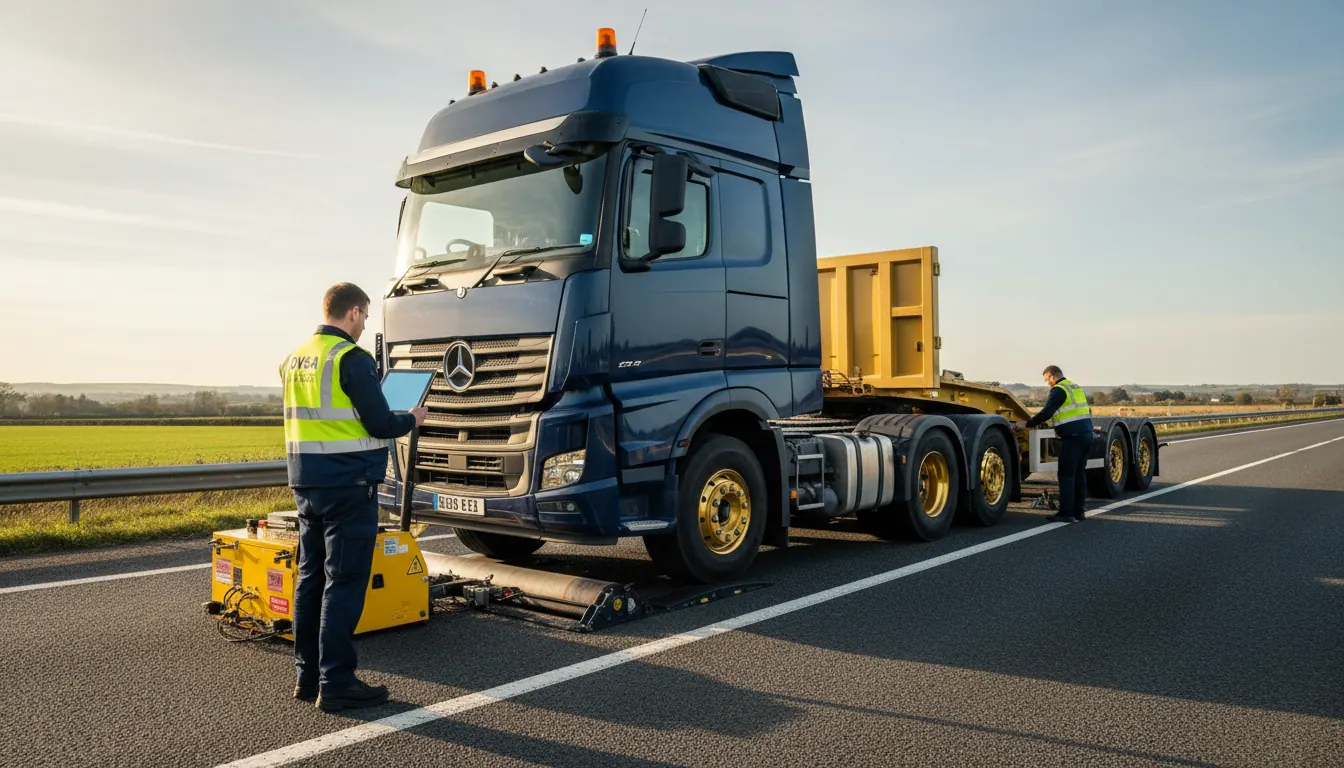 Brake testing for HGVs and trailers: DVSA standards and roadside checks on the A38