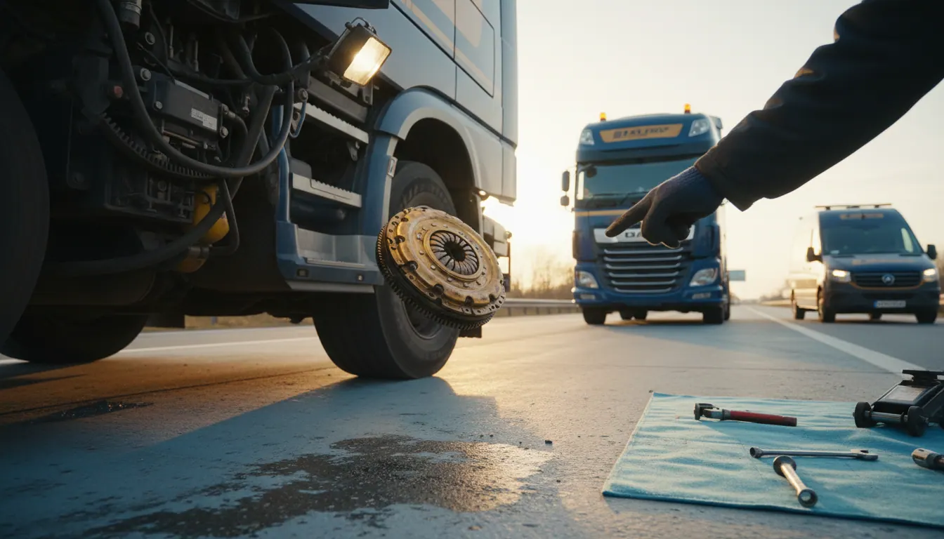 Clutch failure on HGVs and DAFs: roadside diagnosis and same-day repair to get you moving