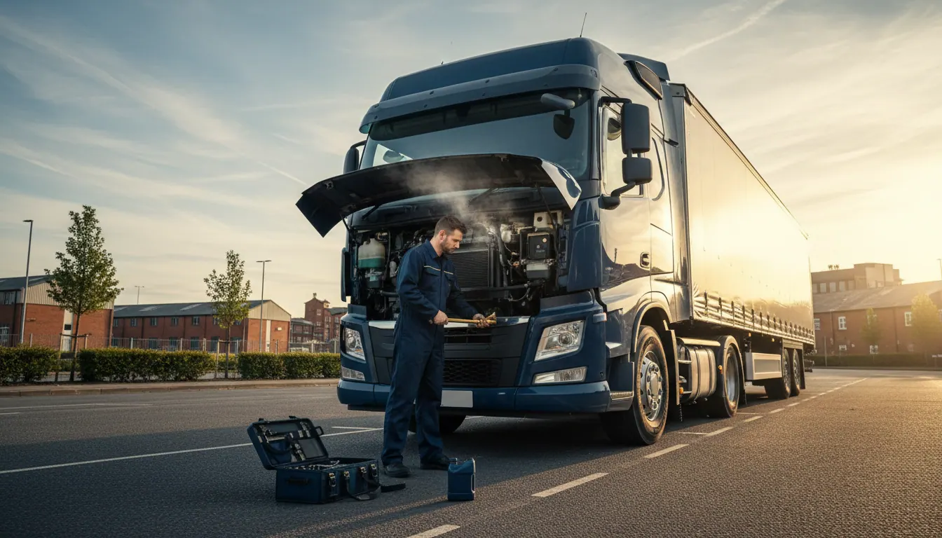 Coolant system faults on HGVs and trailers: overheating diagnosis, summer checks and roadside repair options