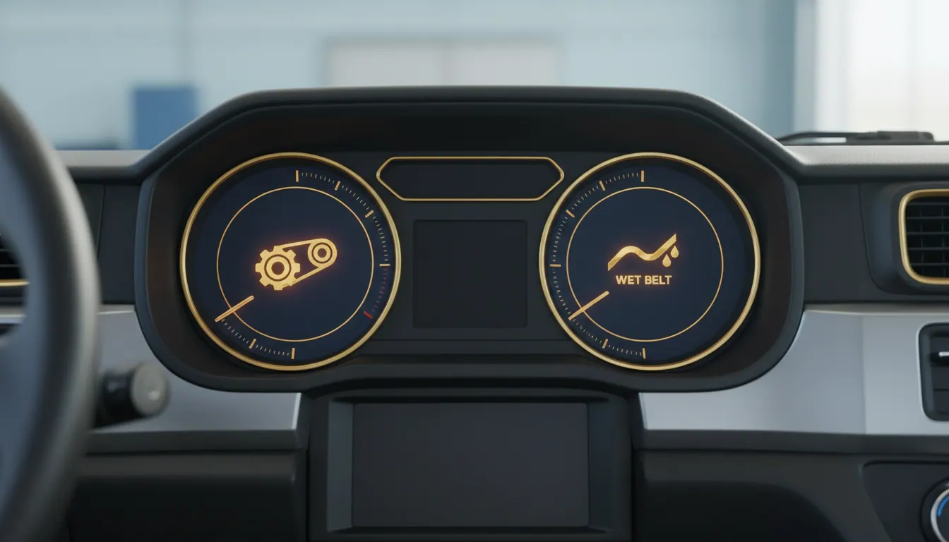 Timing belt and wet belt warnings on trucks: what your dashboard is telling you before MOT failure