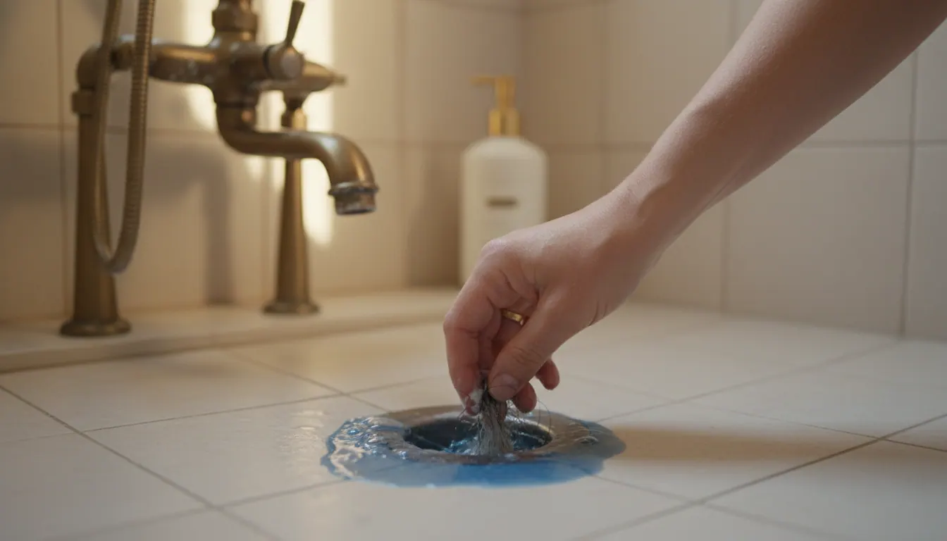 Shower not draining or running slow? Belfast water hardness and what to do about it